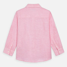 Mayoral Boy Linen Shirt - Pink Rose