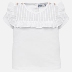 Mayoral Baby Girl Pleated Ruffle Top - Bloom Kids Collection - Mayoral