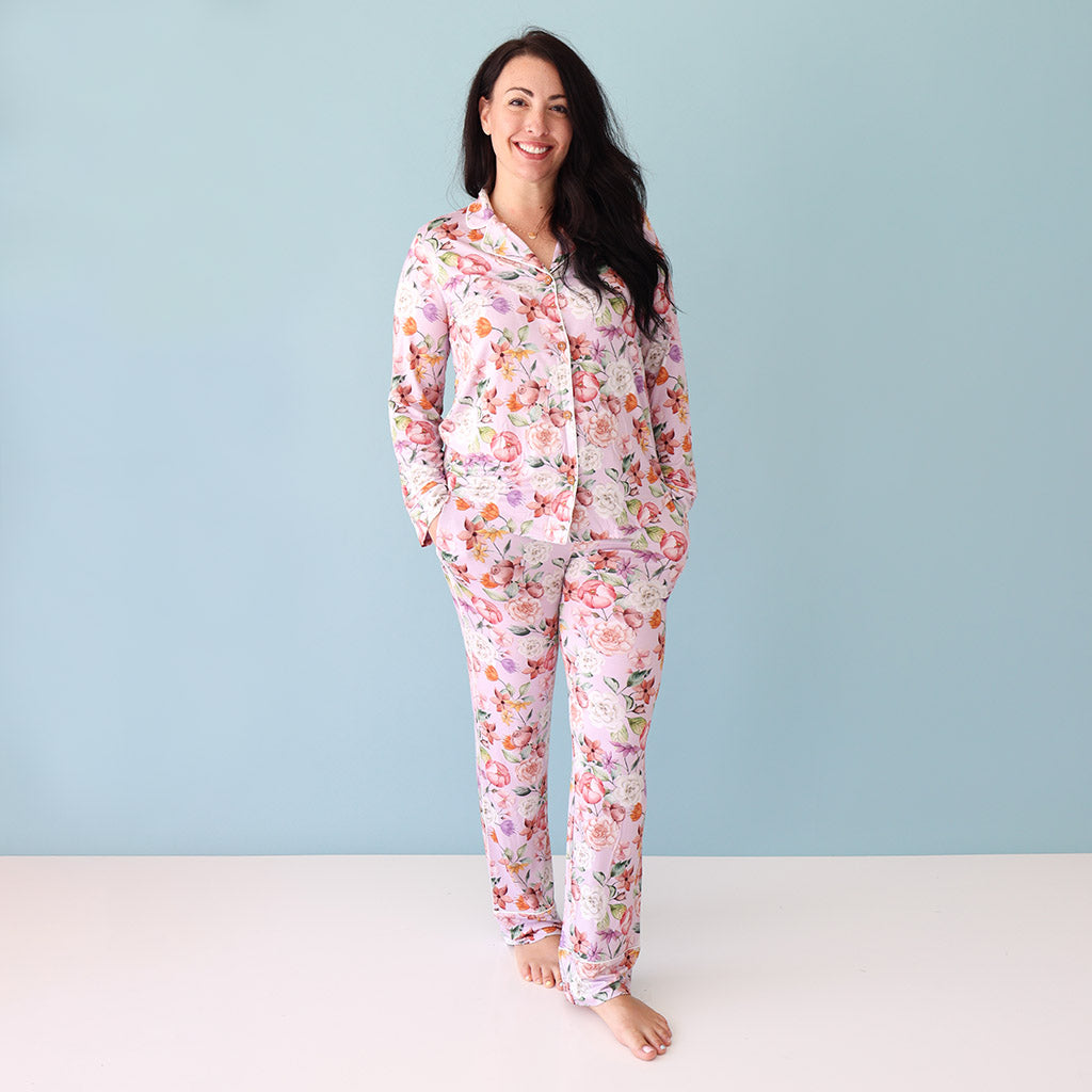 Posh Peanut Women Long Sleeve & Relaxed Long Pajama Pants - Pari – Bloom  Kids Collection