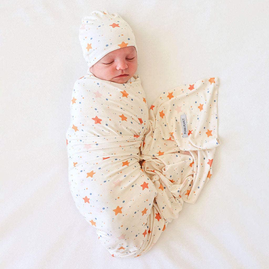 Posh Peanut Clemence Infant Swaddle & Headwrap Set – Expectations of  Brookhaven