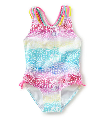 Flapdoodles Starfish Mosaic Swim Suit - Bloom Kids Collection - Flapdoodles