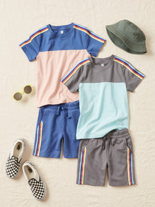 Tea Collection Colorblock Top - Cobalt