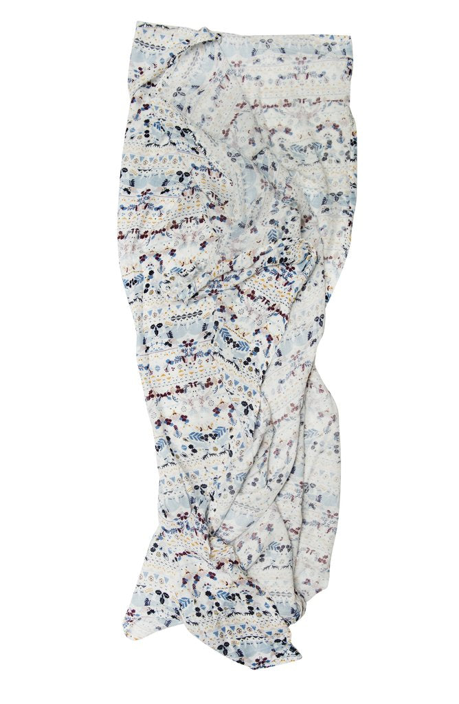Loulou Lollipop Muslin Swaddle - Fair Isle