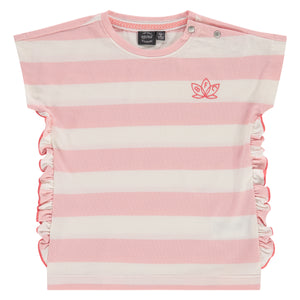 Babyface Girls Short Sleeve Top - Blush Pink