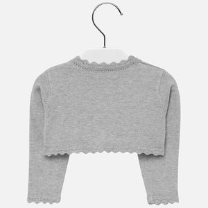 Mayoral Basic Knitted Cardigan - Silver - Bloom Kids Collection - Mayoral