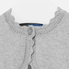 Mayoral Basic Knitted Cardigan - Silver - Bloom Kids Collection - Mayoral