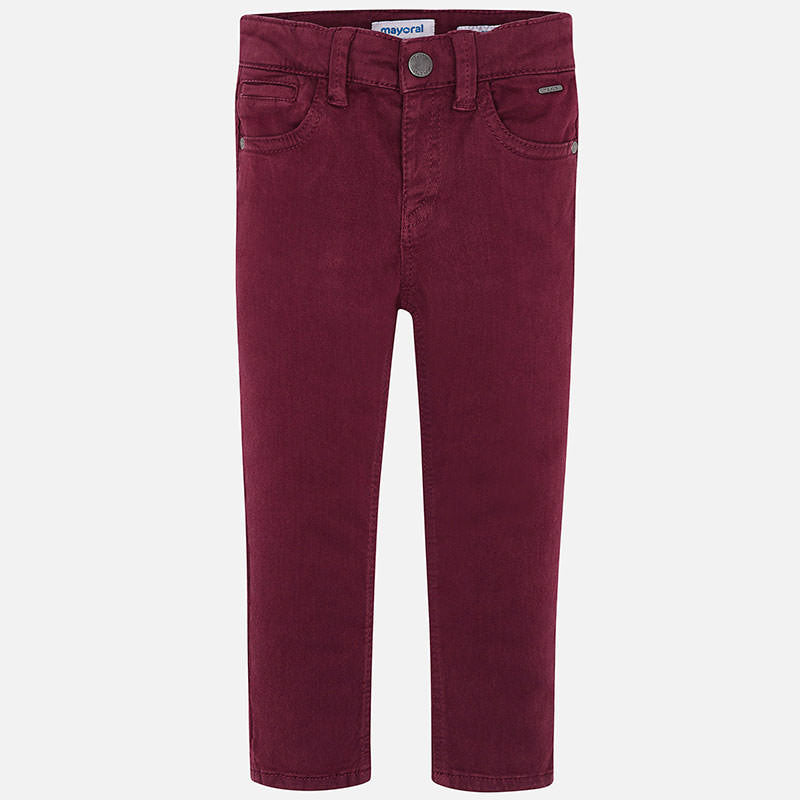 Mayoral 5 Pocket Slim Fit Basic Pant - Beetroot - Bloom Kids Collection - Mayoral
