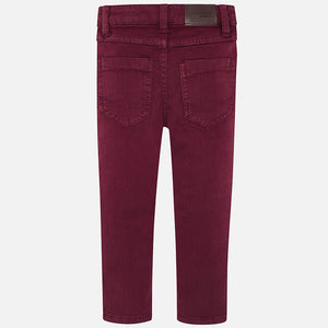 Mayoral 5 Pocket Slim Fit Basic Pant - Beetroot - Bloom Kids Collection - Mayoral