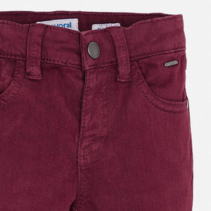 Mayoral 5 Pocket Slim Fit Basic Pant - Beetroot - Bloom Kids Collection - Mayoral