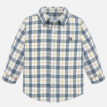 Mayoral Long Sleeve Checked Shirt - Corn - Bloom Kids Collection - Mayoral