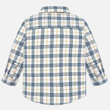 Mayoral Long Sleeve Checked Shirt - Corn - Bloom Kids Collection - Mayoral
