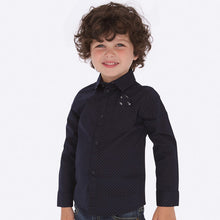 Mayoral Long Sleeve Printed Shirt - Navy Blue - Bloom Kids Collection - Mayoral