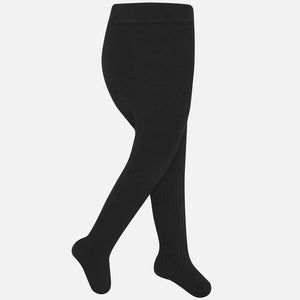 Mayoral Ribbing Tights - Black - Bloom Kids Collection - Mayoral