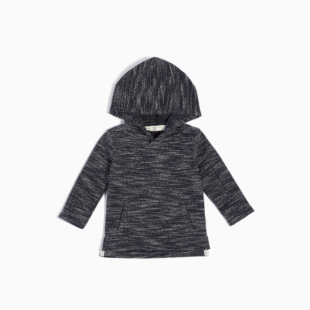 Miles Baby Navy Reverse Space Dye Hoodie - Bloom Kids Collection - Miles Baby