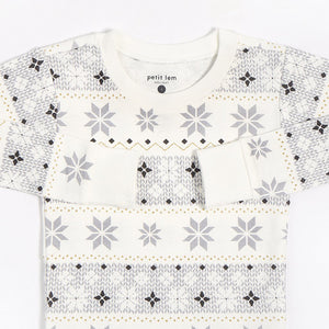 Petit Lem Unisex Holiday Pajamas - Snowflake - Bloom Kids Collection - Petit Lem