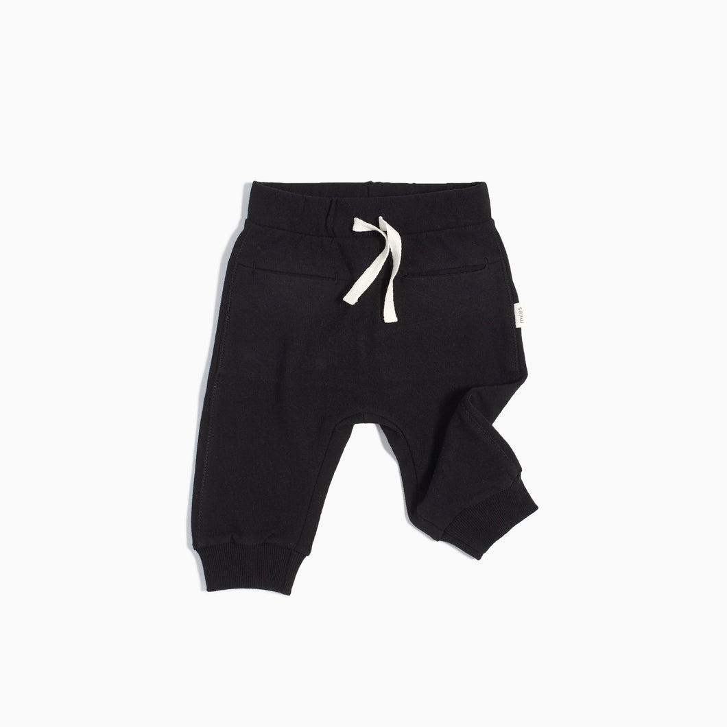 Miles Baby Baby Basic Jogger - Black - Bloom Kids Collection - Miles Baby
