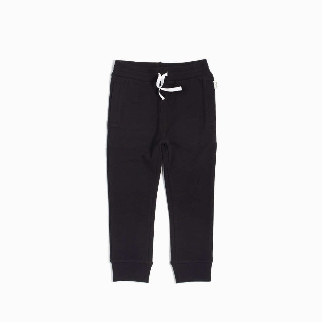 Miles Baby Basic Jogger Pant - Black - Bloom Kids Collection - Petit Lem