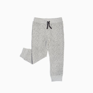 Miles Baby Basic Boys Heather Grey Splashed Jogger