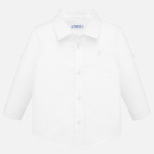 Mayoral Baby Boy Linen Shirt - White - Bloom Kids Collection - Mayoral
