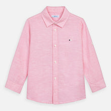 Mayoral Boy Linen Shirt - Pink Rose