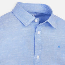 Mayoral Boy Linen Shirt - Light Blue