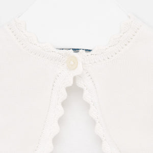 Mayoral Basic Knitted Cardigan - Off White