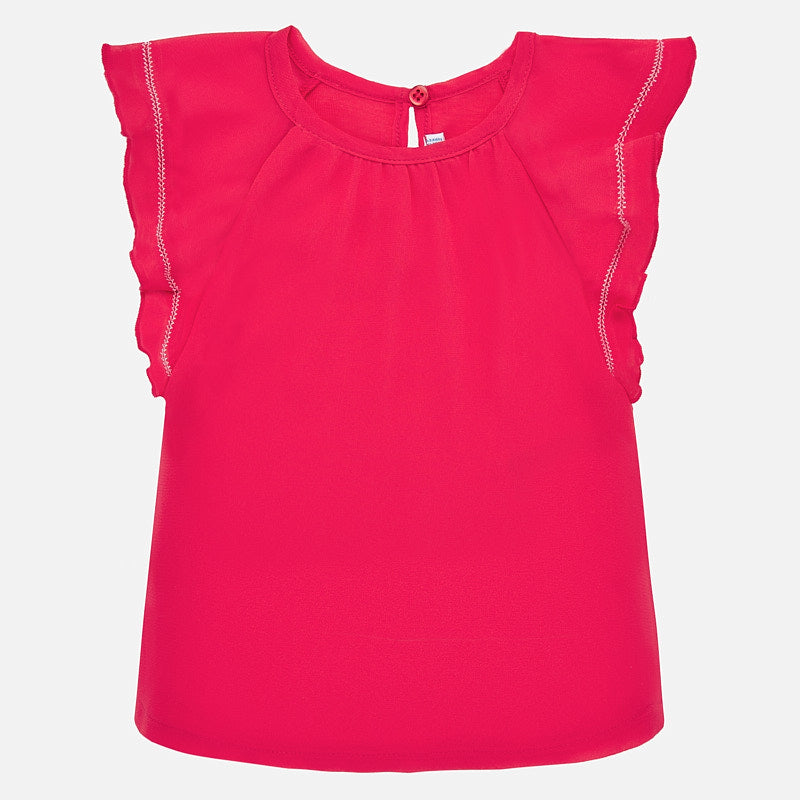 Mayoral Baby Girl Flutter Sleeve Tee - Watermelon