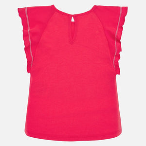 Mayoral Baby Girl Flutter Sleeve Tee - Watermelon