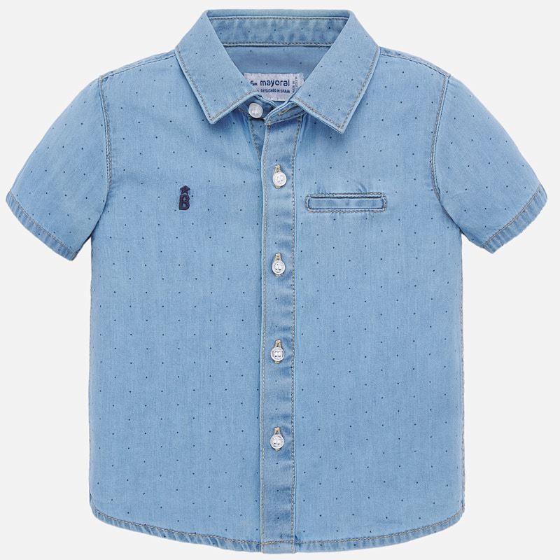 Mayoral Baby Boy Short Sleeve Denim Shirt – Bloom Kids Collection