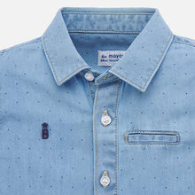 Mayoral Baby Boy Short Sleeve Denim Shirt - Bloom Kids Collection - Mayoral