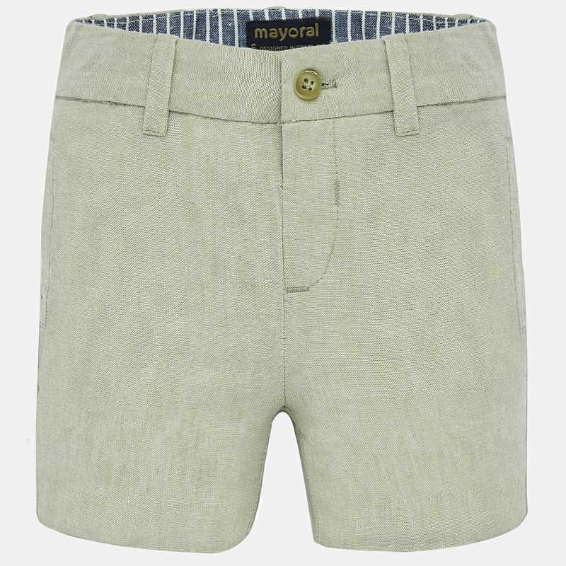 Mayoral Baby Boy Linen Dress Bermuda Shorts - Stone