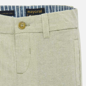 Mayoral Baby Boy Linen Dress Bermuda Shorts - Stone