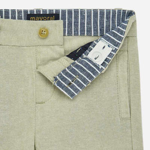 Mayoral Baby Boy Linen Dress Bermuda Shorts - Stone