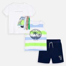 Mayoral Boy Short Tee and Tank Set - Neon Acid - Bloom Kids Collection - Mayoral