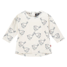 Babyface Baby Girls Long Sleeve Birdy Top - Ivory