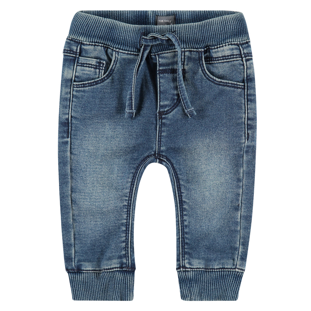 Babyface Baby Boy Jogg Jeans - Dark Blue Grey Denim