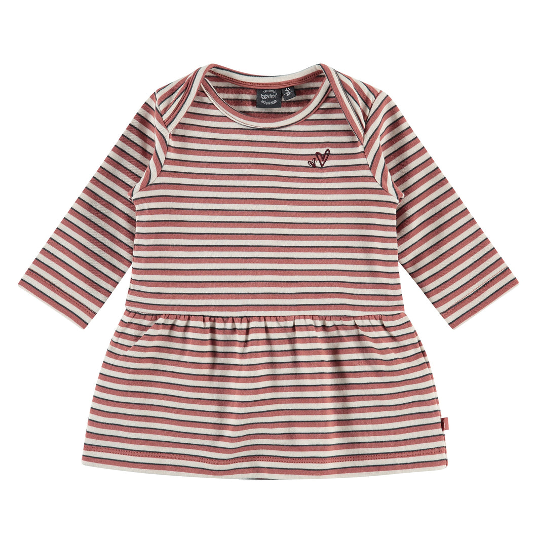 Babyface Baby Girl Dress - Terra Pink