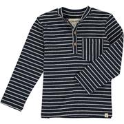 Me & Henry Flagstop Henley - Navy Stripe