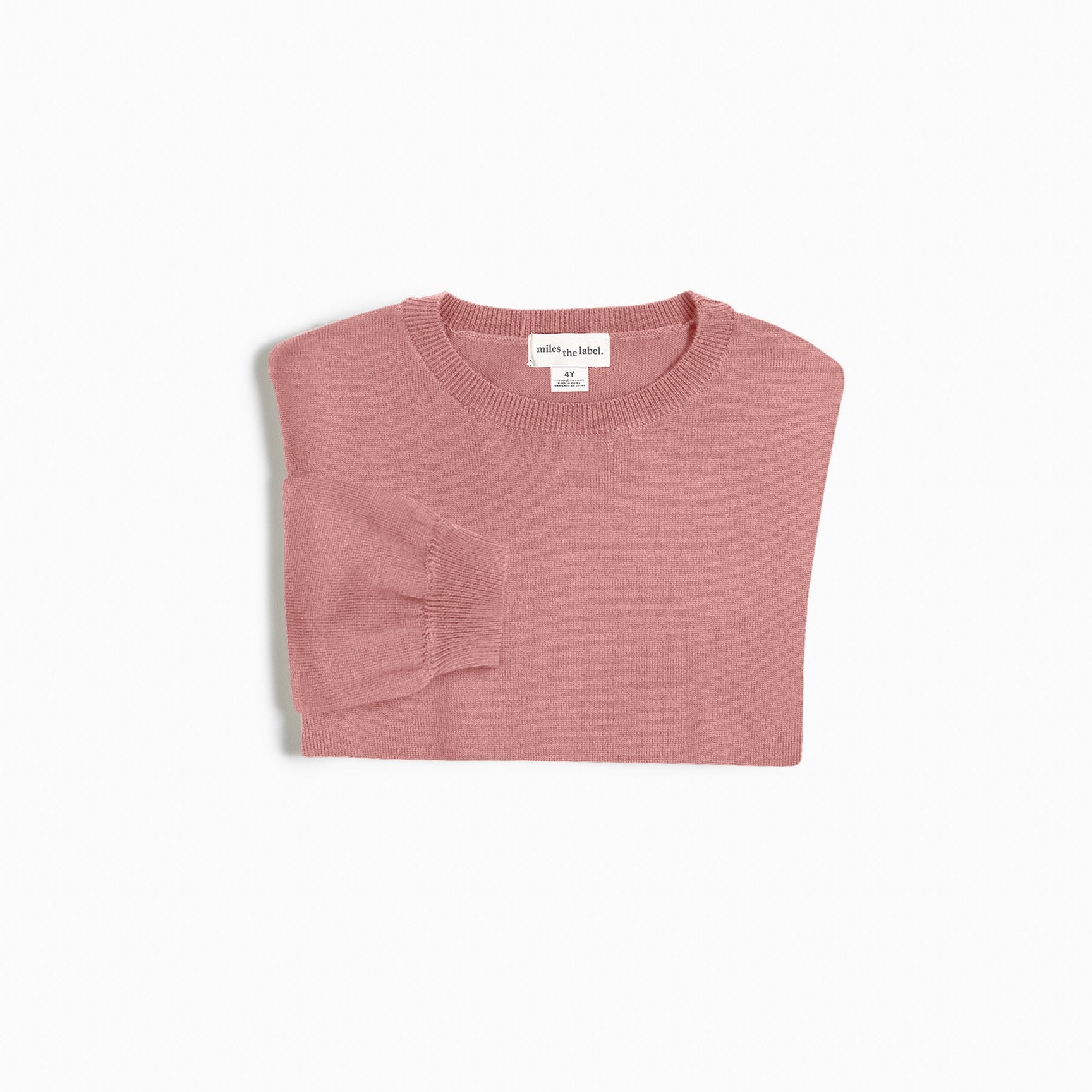 Miles Dusty Rose Responsible Merino Sweater Bloom Kids Collection
