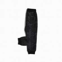 Miles MIDI Dots Print on Black Jogger