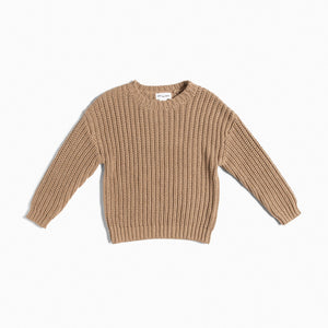 Miles Sand Chunky Knit Sweater