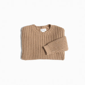 Miles Sand Chunky Knit Sweater
