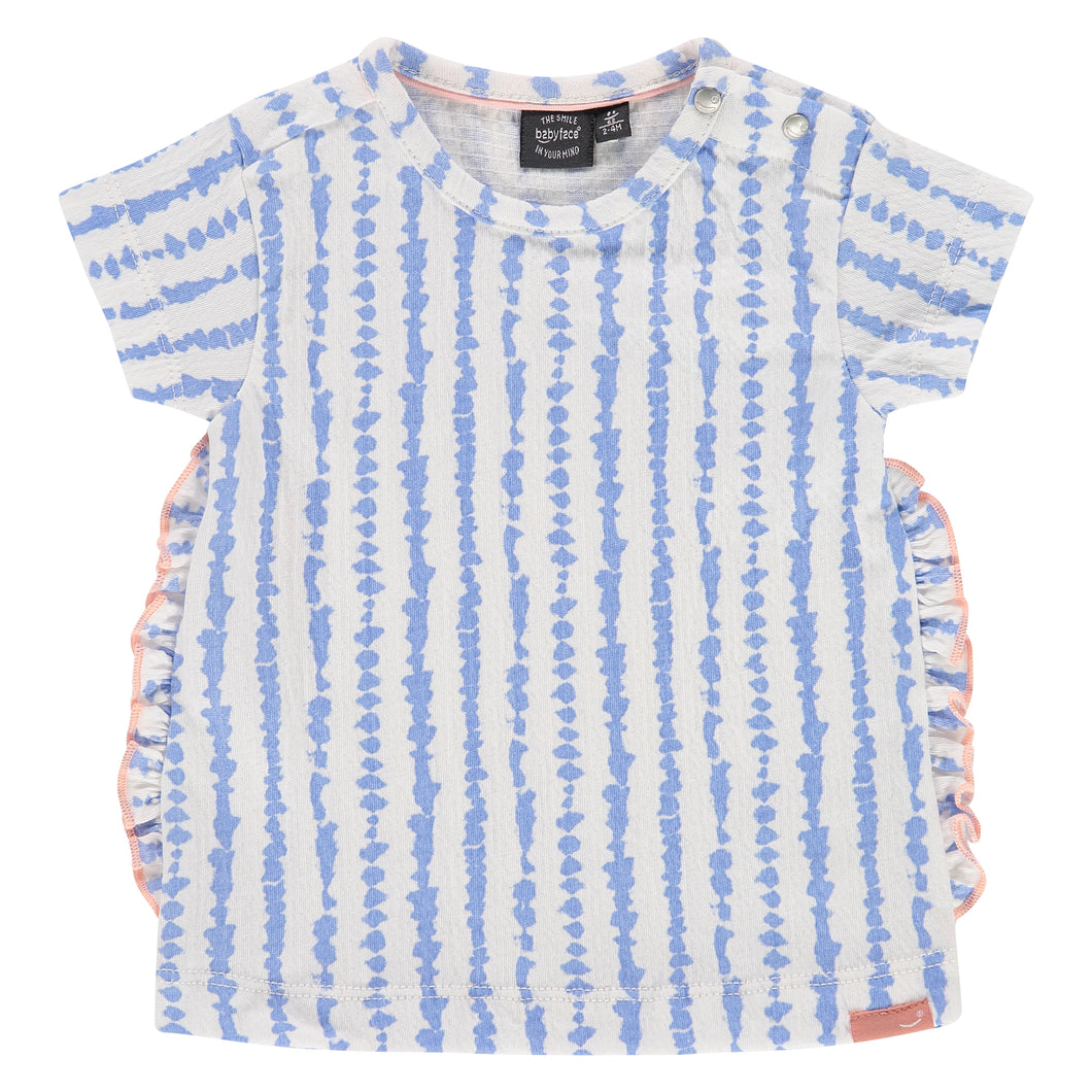 Babyface Baby Girl Short Sleeve Top - Lavender Blue