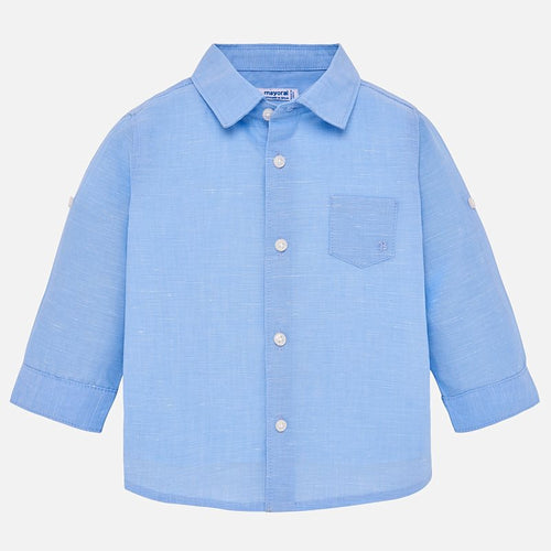 Mayoral Linen Shirt - Sky Blue - Bloom Kids Collection - Mayoral