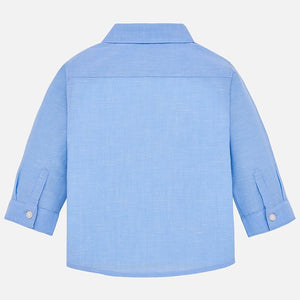 Mayoral Linen Shirt - Sky Blue - Bloom Kids Collection - Mayoral