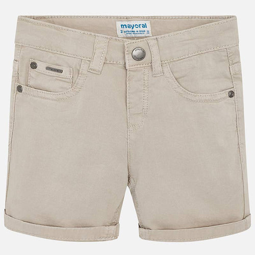 Mayoral Twill 5 Pocket Short - Stone - Bloom Kids Collection - Mayoral