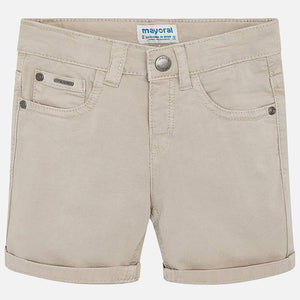 Mayoral Twill 5 Pocket Short - Stone - Bloom Kids Collection - Mayoral