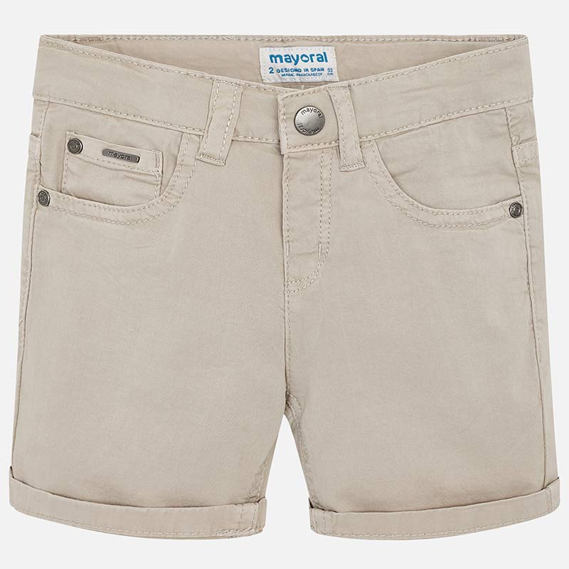 Mayoral Twill 5 Pocket Short - Stone - Bloom Kids Collection - Mayoral