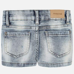 Mayoral Basic Denim Shorts - Bleached - Bloom Kids Collection - Mayoral