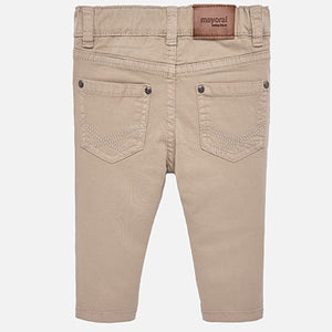 Mayoral Basic Slim Fit Serge Pants - Stone - Bloom Kids Collection - Mayoral